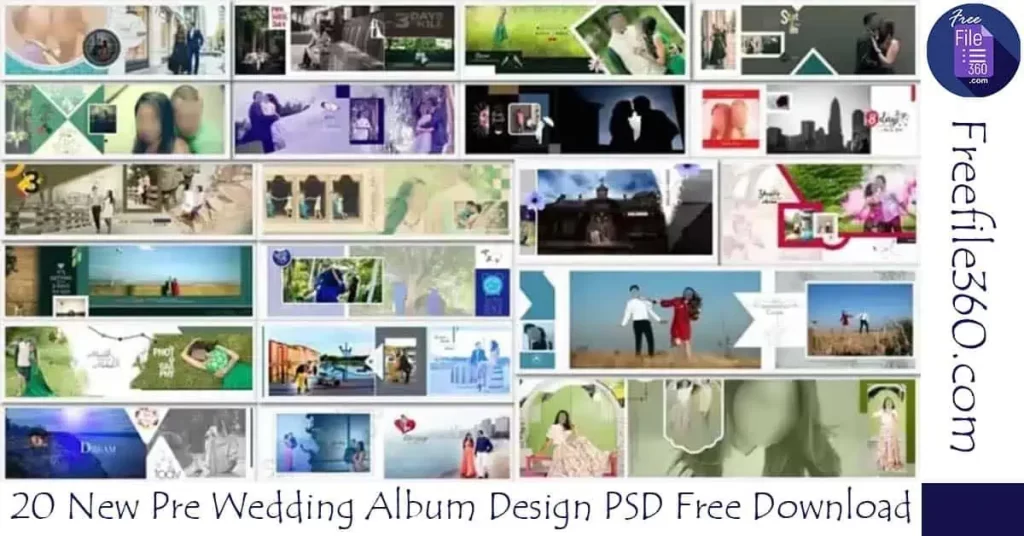 Pre Wedding Album Design PSD