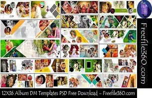 12X36 Album DM Templates PSD Free Download