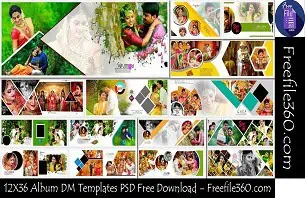 12X36 Album DM Templates PSD Free Download