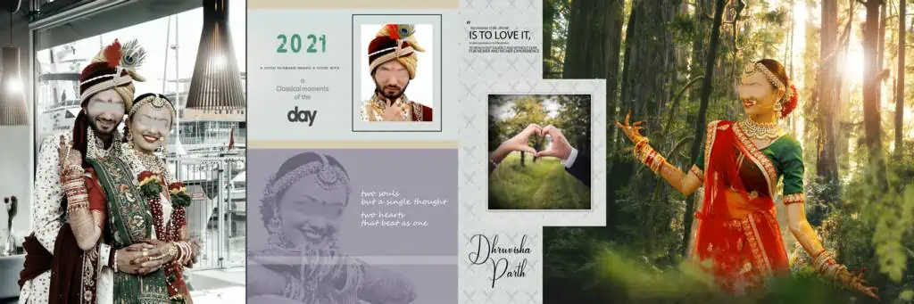 12X36 Wedding Album Design PSD Files