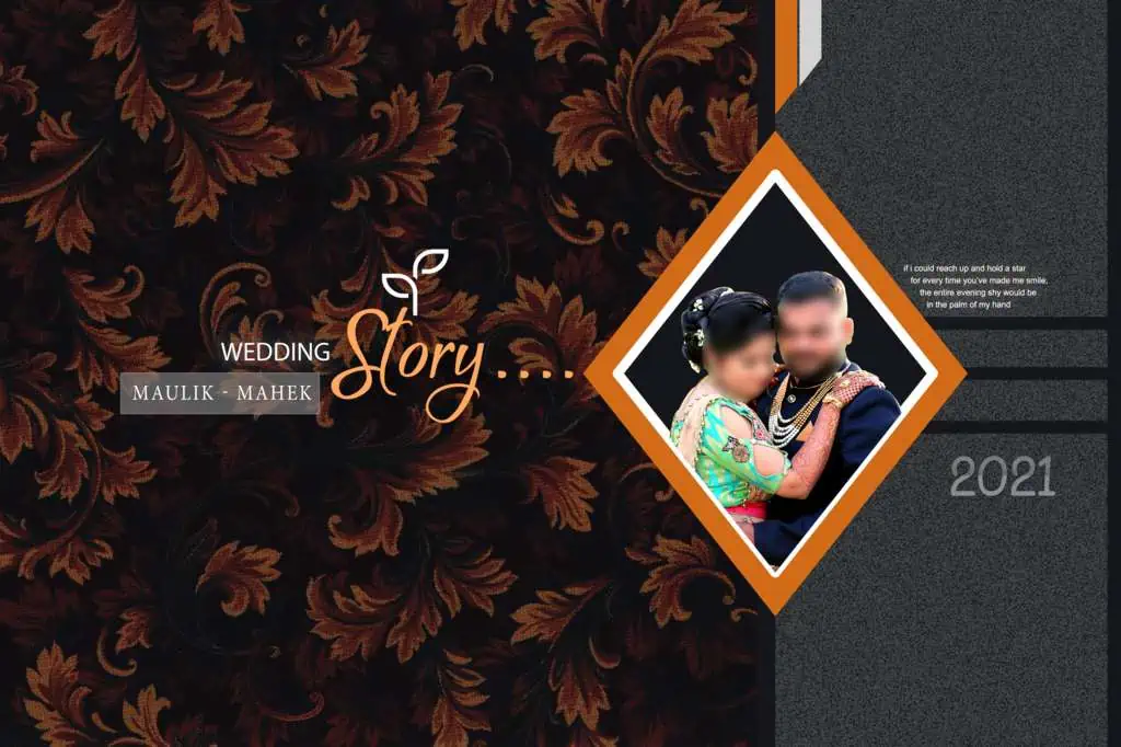 Creative Wedding Album Cover Design