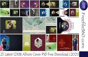 12X18 Album Cover PSD Free Download