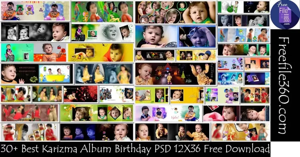 Karizma Album Birthday PSD 12X36 Free Download