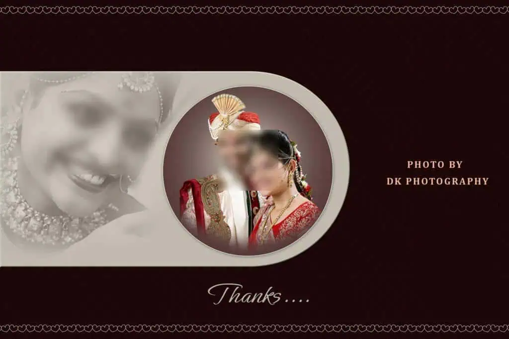 Wedding Album Cover Design PSD Free Download