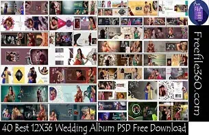 12X36 Wedding Album PSD