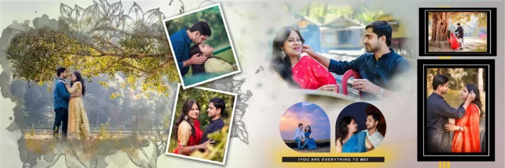 Pre Wedding Album Design 12X36 Sheet Download