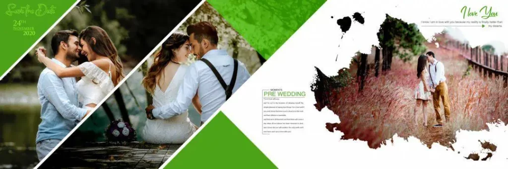 Pre Wedding Album Design 12X36 Sheet Download