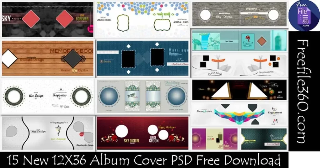 12X36 Album Cover PSD Free Download