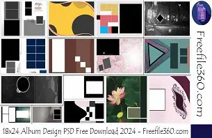 18x24 Album Design PSD Free Download