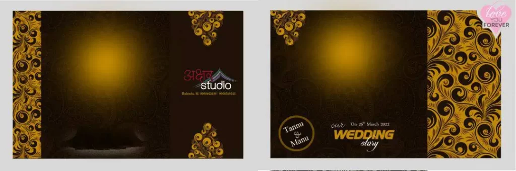 12x36 Album Cover Page PSD Free Download