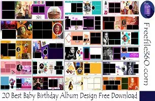 Baby Birthday Album Design