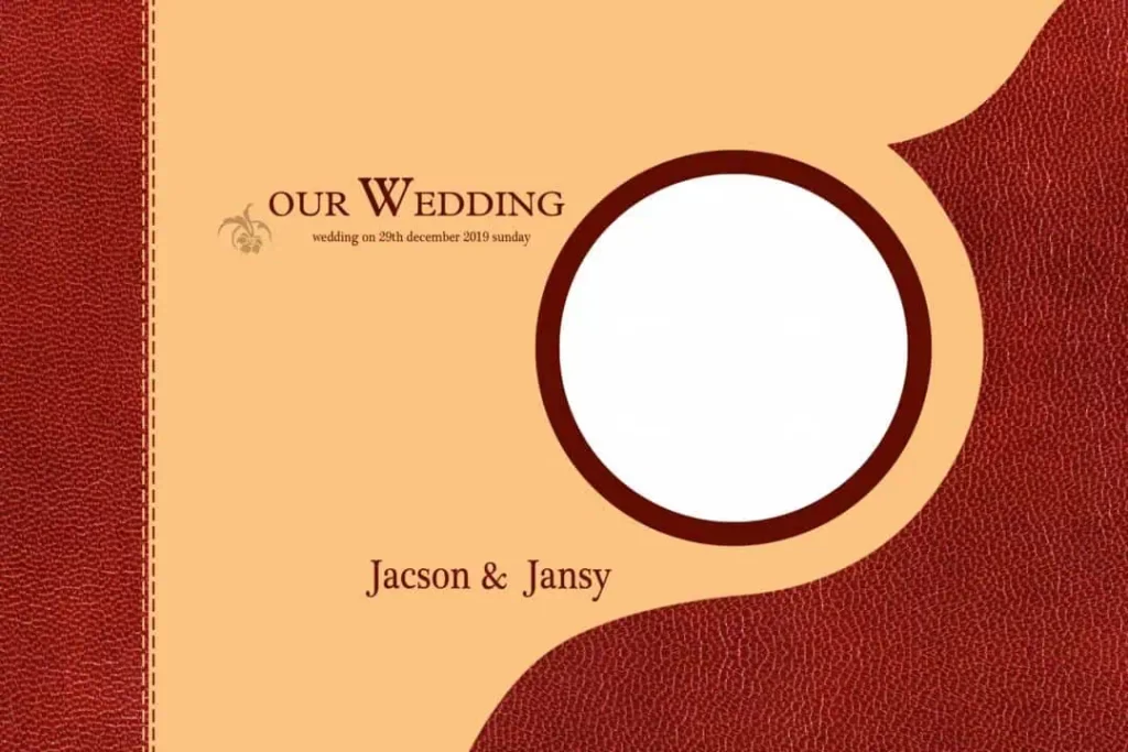 Latest Marriage Album Cover Design