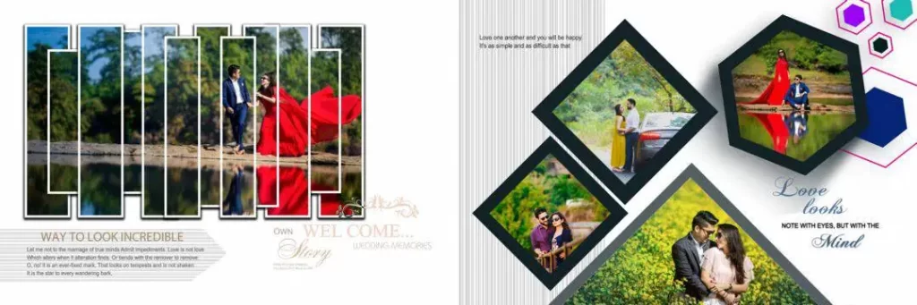 Pre Wedding Album Design PSD Free Download