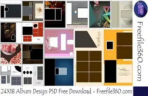 24X18 Album Design PSD Free Download