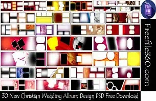 Christian Wedding Album Design PSD Free Download