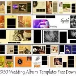 12X30 Wedding Album Templates