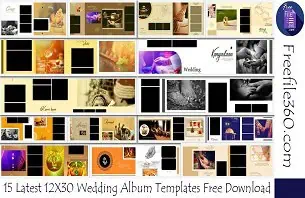 12X30 Wedding Album Templates