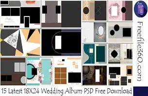 18X24 Wedding Album PSD Free Download