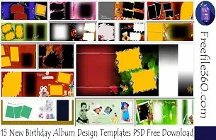 Birthday Album Design Templates