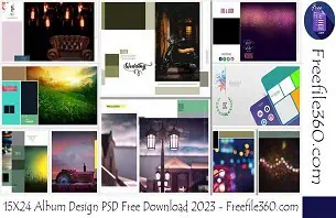 15X24 Album Design PSD Free Download 2023