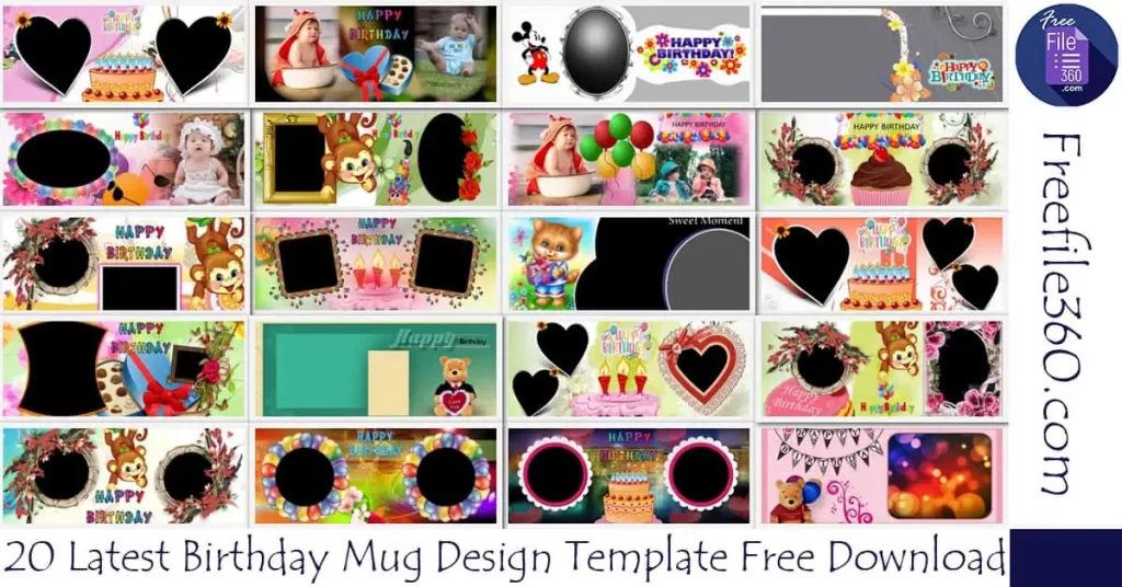 Birthday Mug Design Template