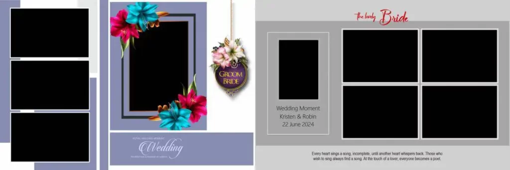 Kerala Wedding Album Design 12X36