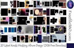 Kerala Wedding Album Design 12X36