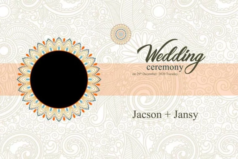 Wedding Album Design PSD Free Download 12X18