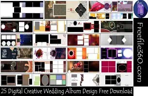 Digital Creative Wedding Album Design