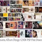 Canvera Album Design 12X36 PSD Free Download