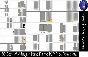 Wedding Album Frame PSD Free Download