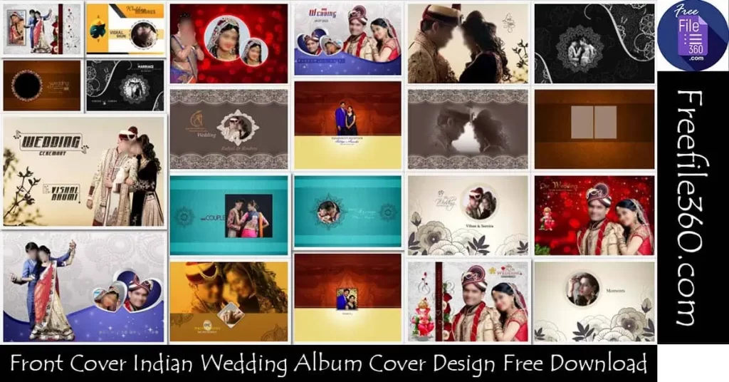 Front Cover Indian Wedding Album Cover Design