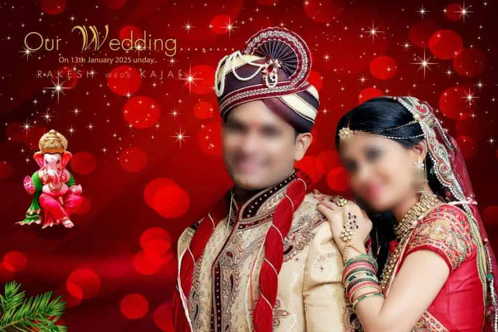 Front Cover Indian Wedding Album Cover Design