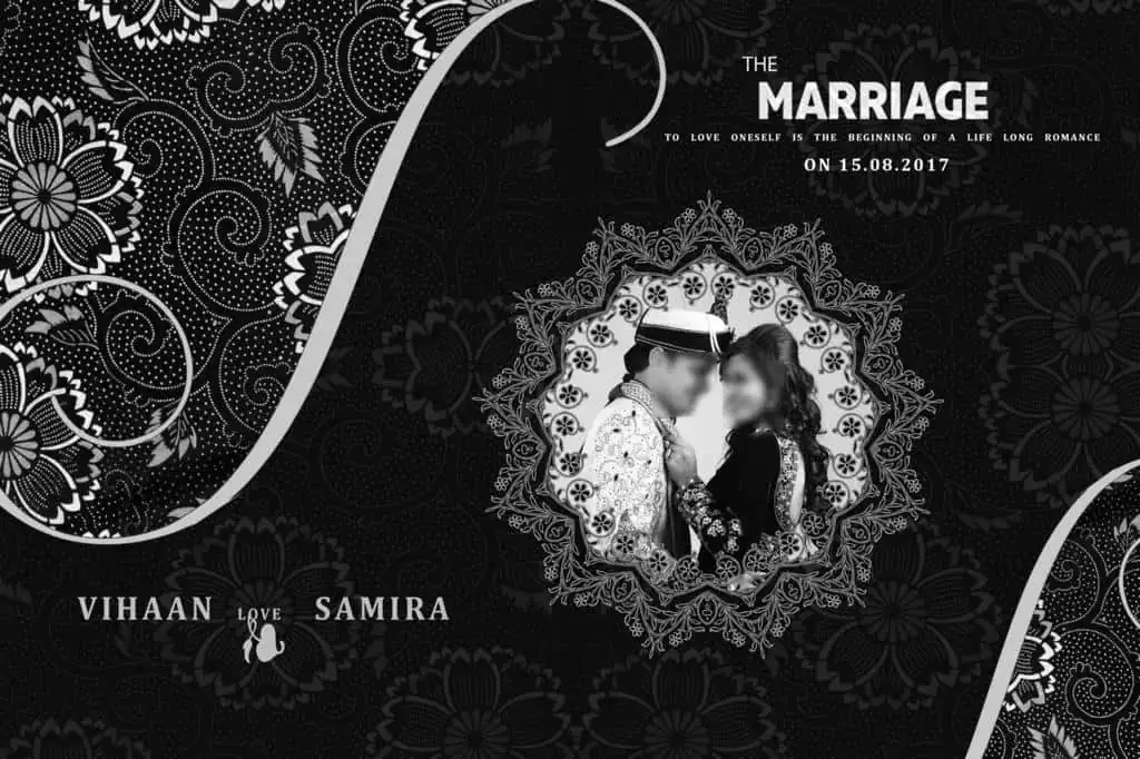 Front Cover Indian Wedding Album Cover Design