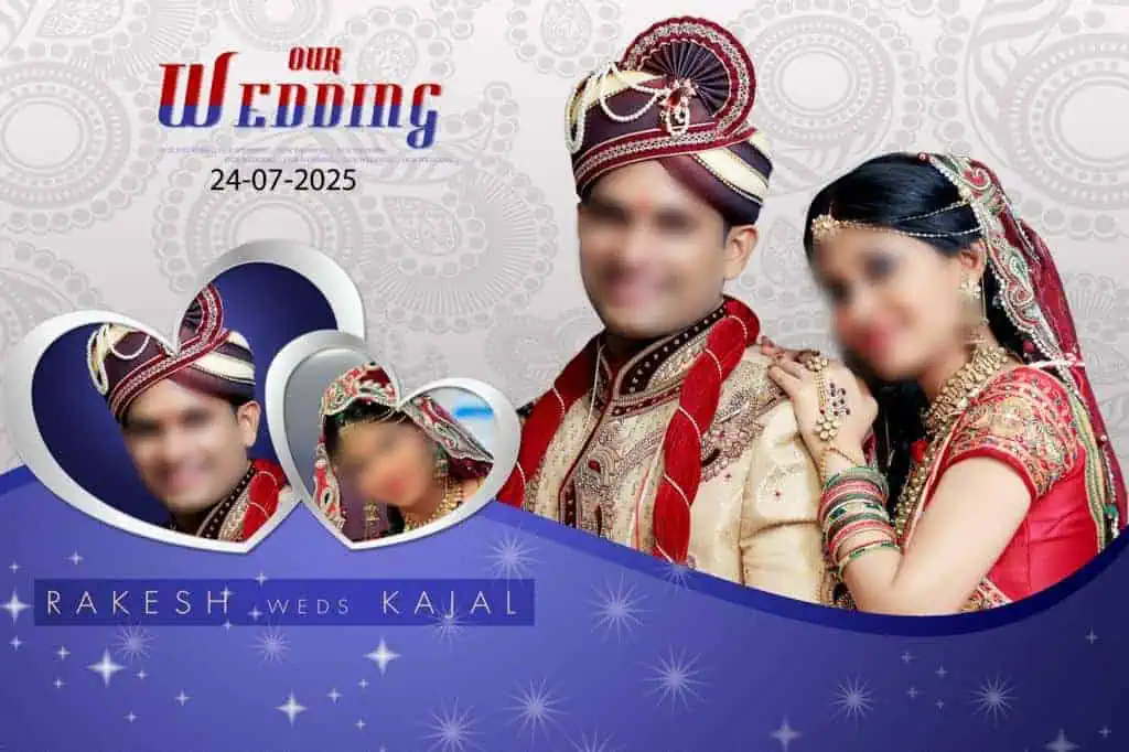 Front Cover Indian Wedding Album Cover Design