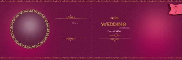 12x36 Wedding Album Cover Page