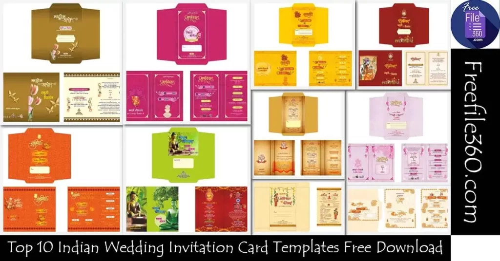 Indian Wedding Invitation Card Templates