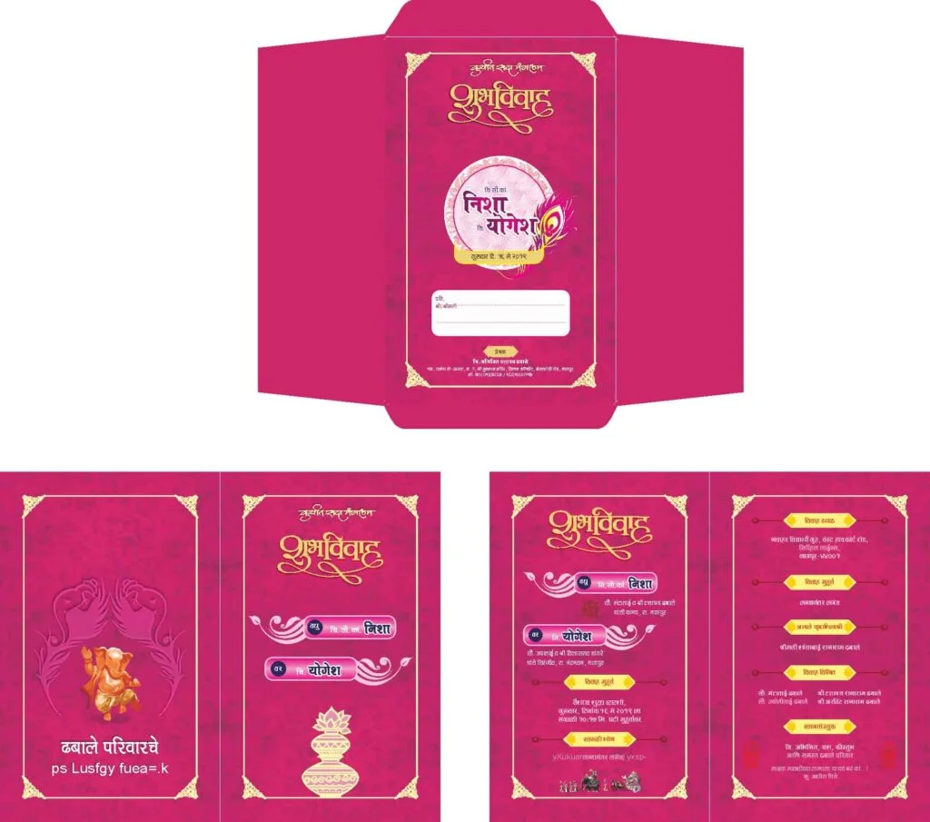 Indian Wedding Invitation Card Templates