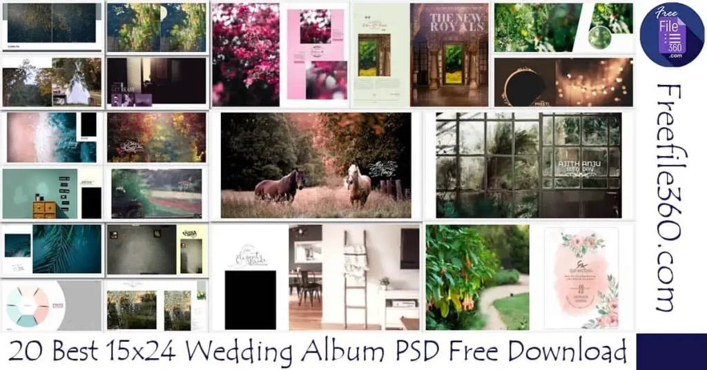 15x24 Wedding Album PSD